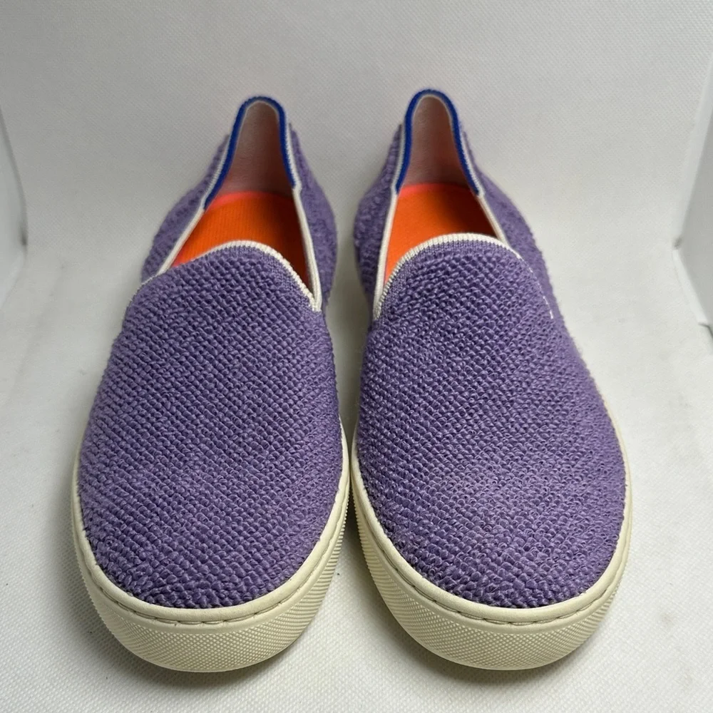 Rothy’s The Sneaker Amethyst Terry Purple Slip On Sneakers Women's Size 6